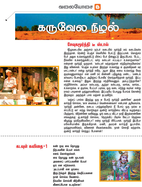வலையோசை: கருவேல நிழல்