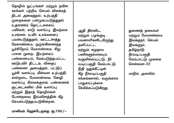 அரசுத் திட்டங்கள் + மானியங்கள்!