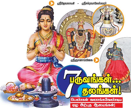 பெண்கள் வணங்கவேண்டிய ஏழு அற்புத ஆலயங்கள்!