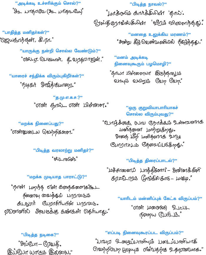 இன்னும் சில சொற்கள் - மேலாண்மை பொன்னுசாமி