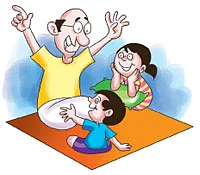 சின்னப் பாட்டியும் சூப்பர் காகமும் !