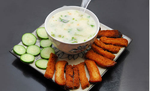 அம்மா ரெசிப்பி- வடிகஞ்சி சூப்