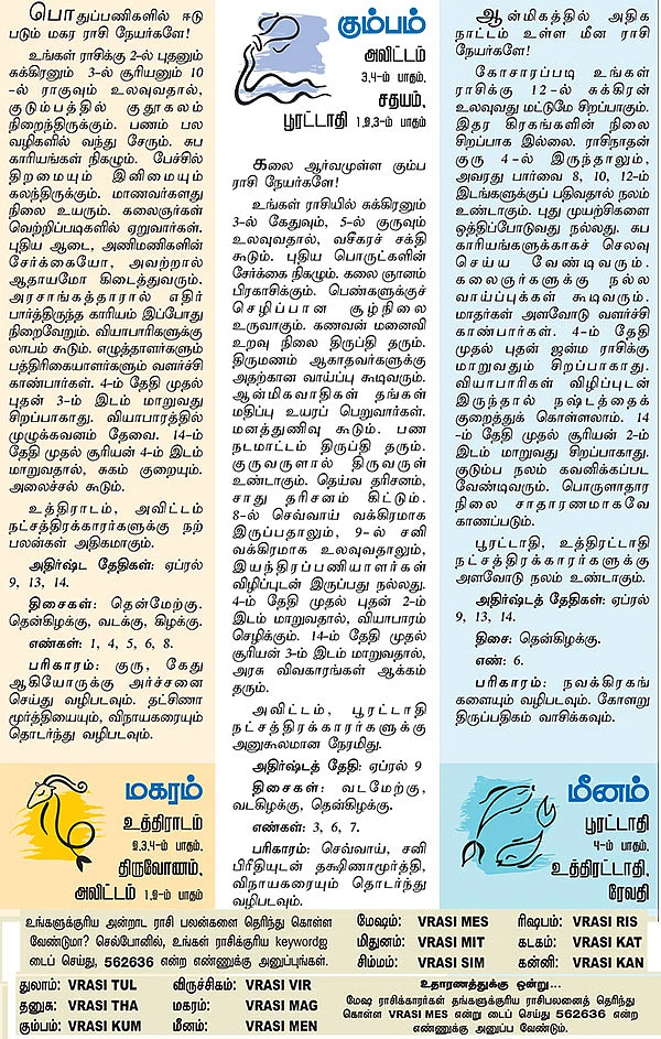 ராசிபலன்