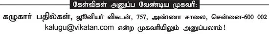 கழுகார் பதில்கள்