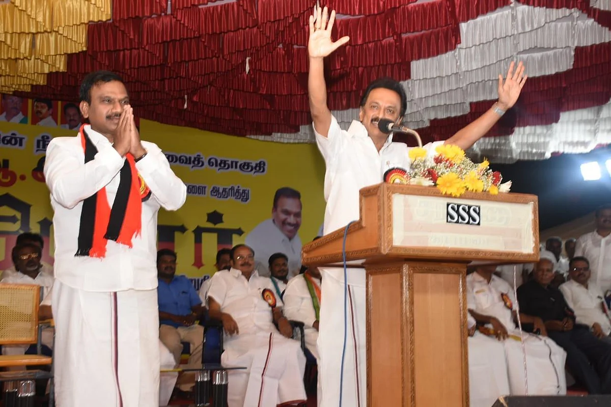 2 லட்சம் வாக்குகள் வித்தியாசத்தில் வெற்றி!'- நீலகிரியில் சாதித்த ஆ.ராசா