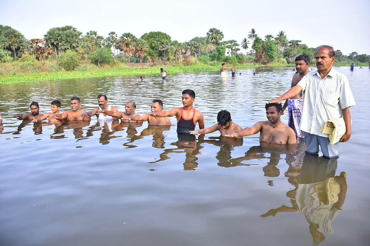 'உயிர்காக்கும் நதியான தாமிரபரணி நோய்ப்பரப்பும் நதியாக மாறிவருகிறது'- நதியை பாதுகாக்க உறுதிமொழி