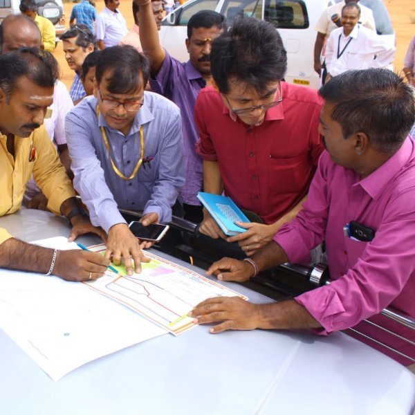 ஜப்பான் நிதிக்குழு நேரில் ஆய்வு செய்தபோது