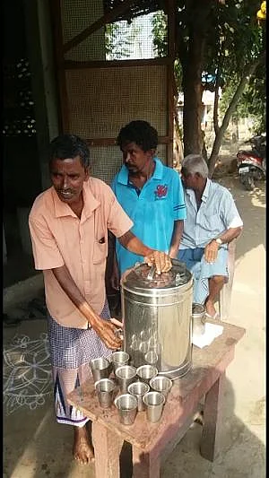 5 ரூபாய்க்கு சுடச் சுட மசாலா டீ; தாமரங்கோட்டை மக்களின் ஃபேவரைட் டீக்கடை #MyVikatan
