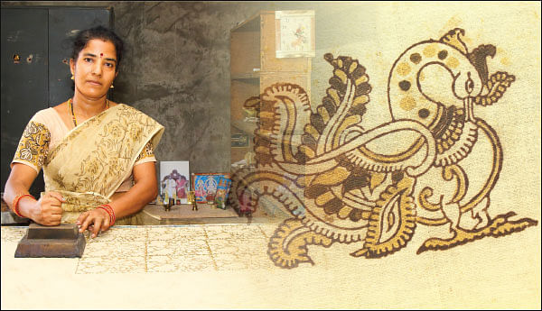 நீங்களும் செய்யலாம்: கலம்காரி பிளாக் பிரின்ட்டிங் - அருணா