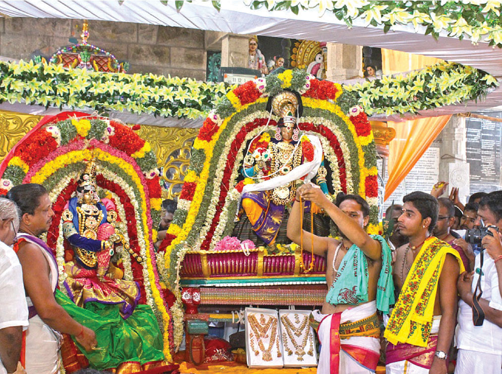 திருவாரூரில் சுந்தரர் திருக்கல்யாணம்...