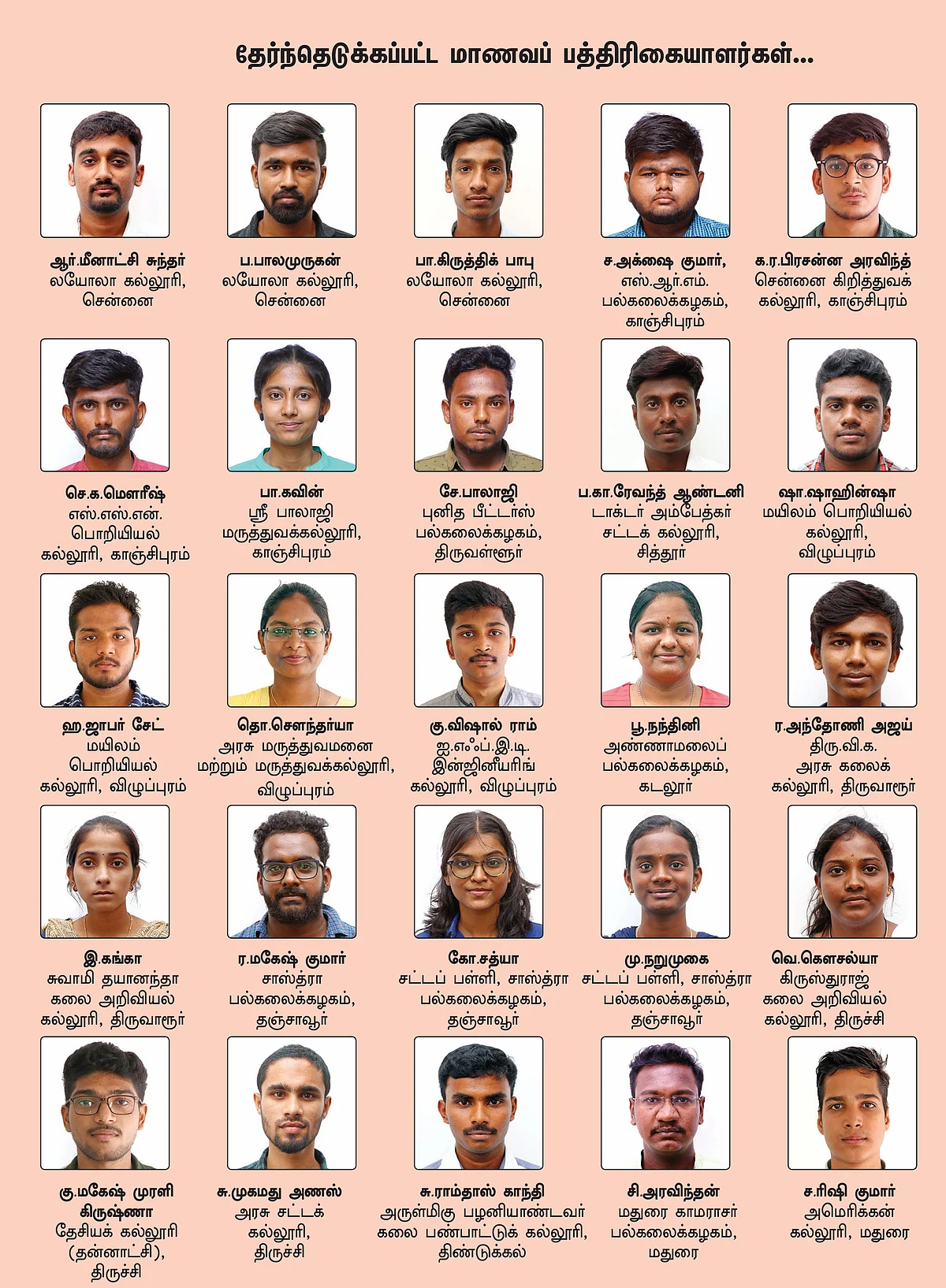 விகடன் மாணவப் பத்திரிகையாளர் பயிற்சித் திட்டம் 2019 - 20