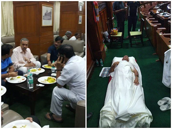 ஒத்திவைக்கப்பட்ட சட்டமன்றம்; உள்ளேயே தூங்கிய பா.ஜ.க-வினர்! - குமாரசாமிக்குக் கெடு விதித்த ஆளுநர்