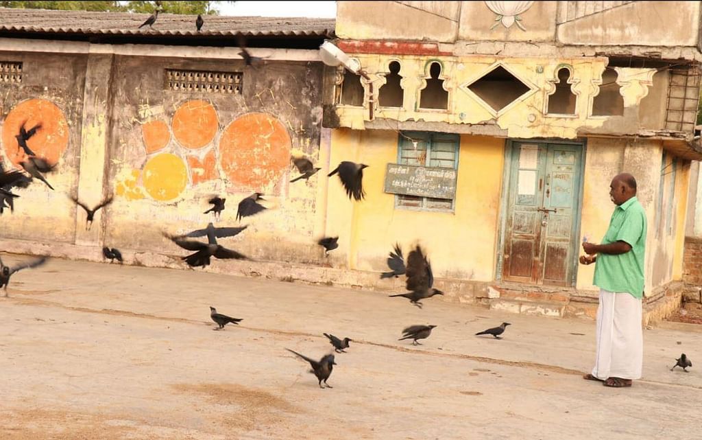 `இவர்தான் நிஜ ஹீரோ' - பறவைகளுக்கும் உணவளித்து உயர்ந்து நிற்கும் உக்கிரபாண்டியன்!