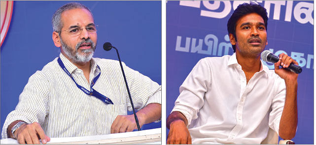 நிர்வாக இயக்குநர் பா.சீனிவாசன், தனுஷ்