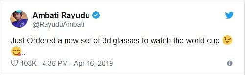 Rayudu Tweet