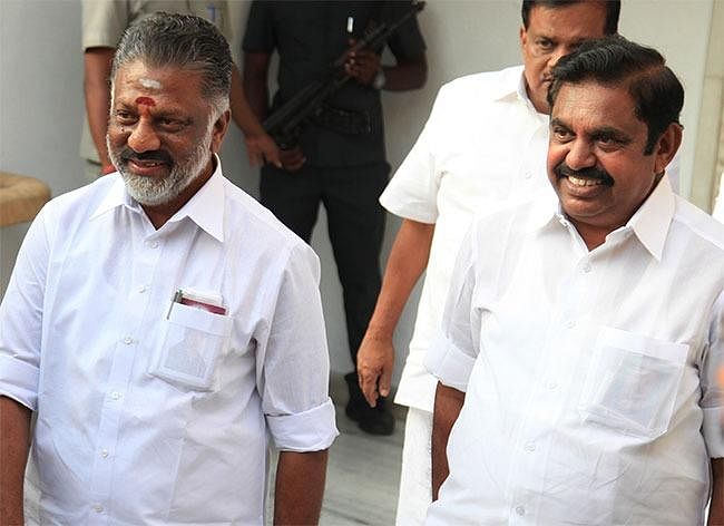 முதல்வர் எடப்பாடி பழனிசாமி, துணை முதல்வர் ஓ.பன்னீர்செல்வம்