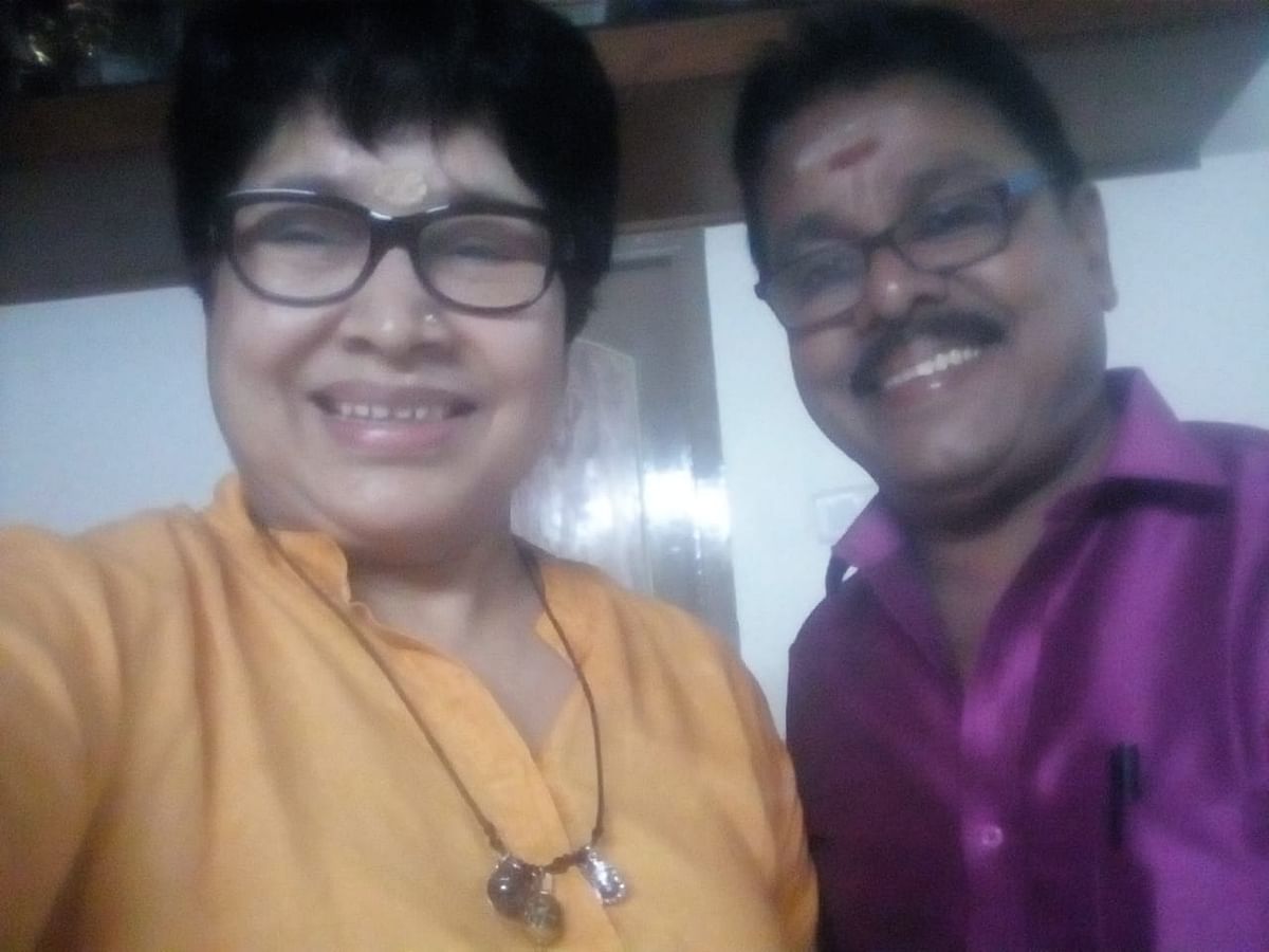 Kovai Sarala with Raja Gopal