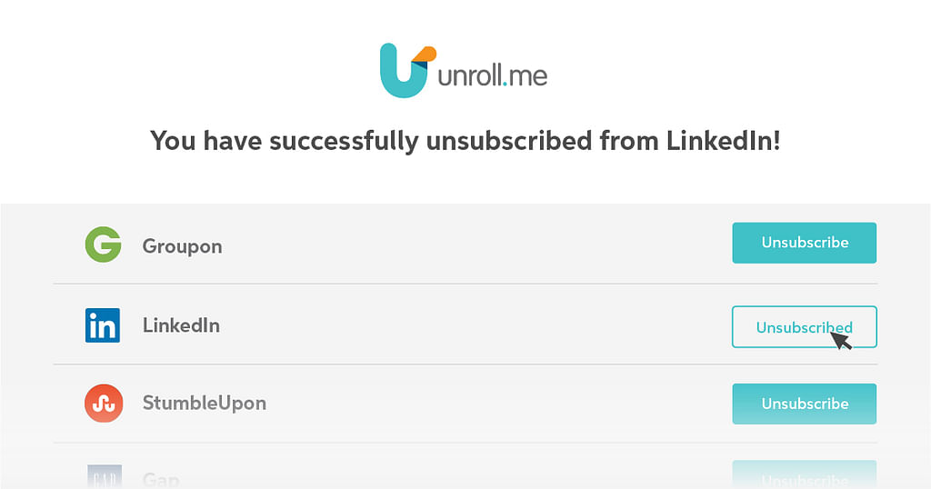 Unroll Me