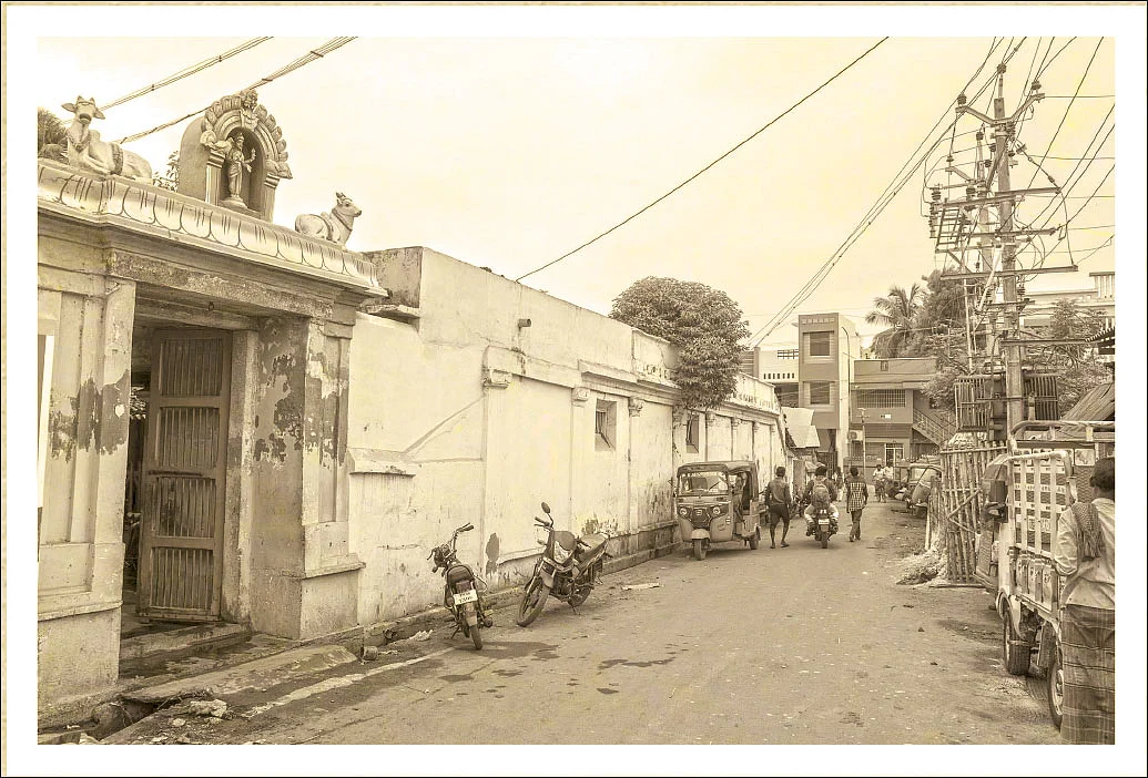 இந்தத் தென்கரையில் கீழ்க்கோடியில் ஆபாசங்கள் நிறைந்த ஒரு சந்தில் இருந்த ஒரு வீட்டுத் திண்ணையில் அம்மாவும் தானும் குடியிருந்தபோது அம்மா செத்துப்போனதும்...