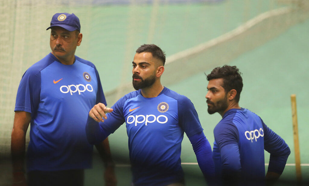 Virat Kohli, Ravi Shastri, R Jadeja