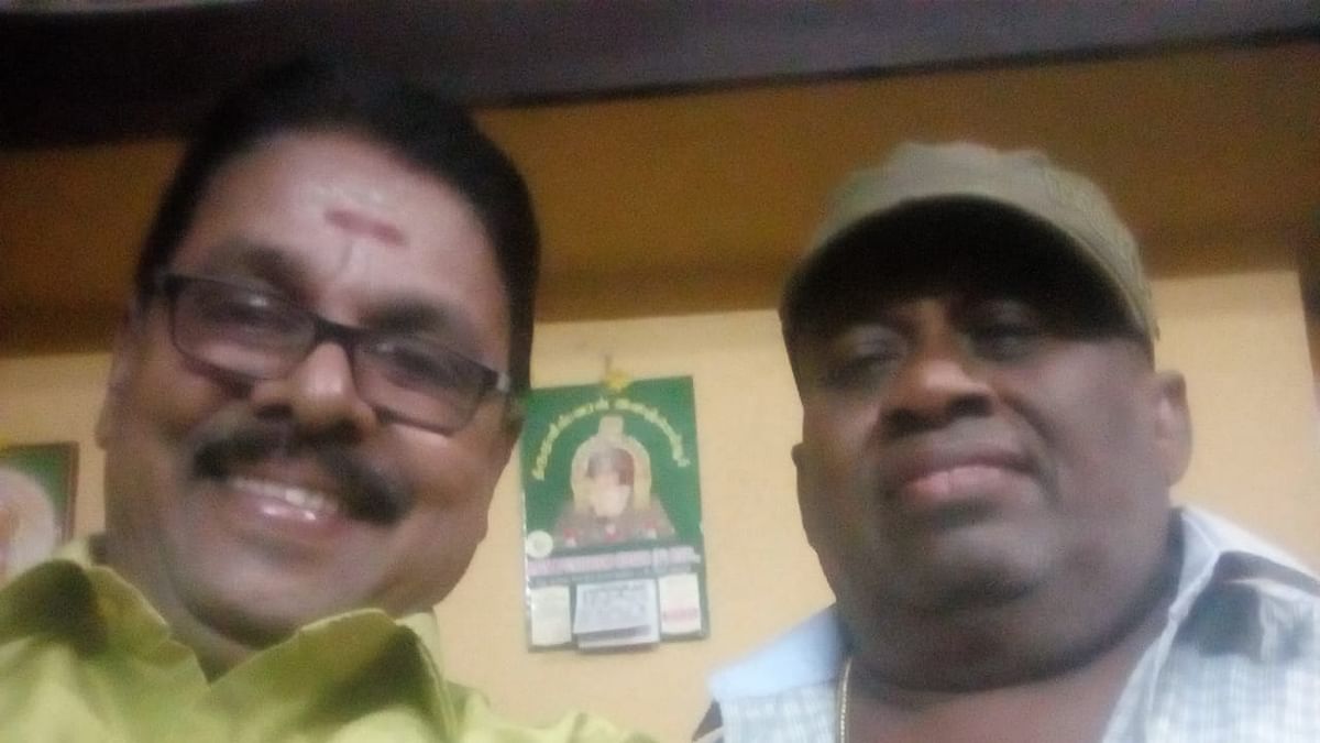 Writer Rajagopal with Senthil