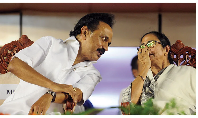 மம்தாவுடன் ஸ்டாலின்