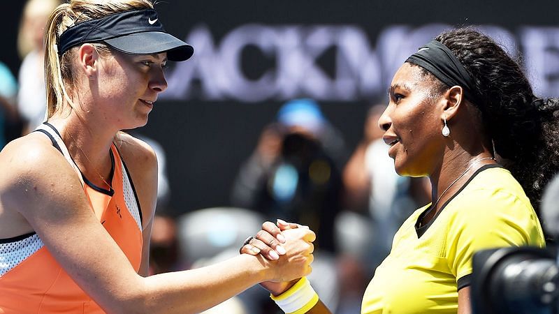 Serena Williams and Mario Sharapova