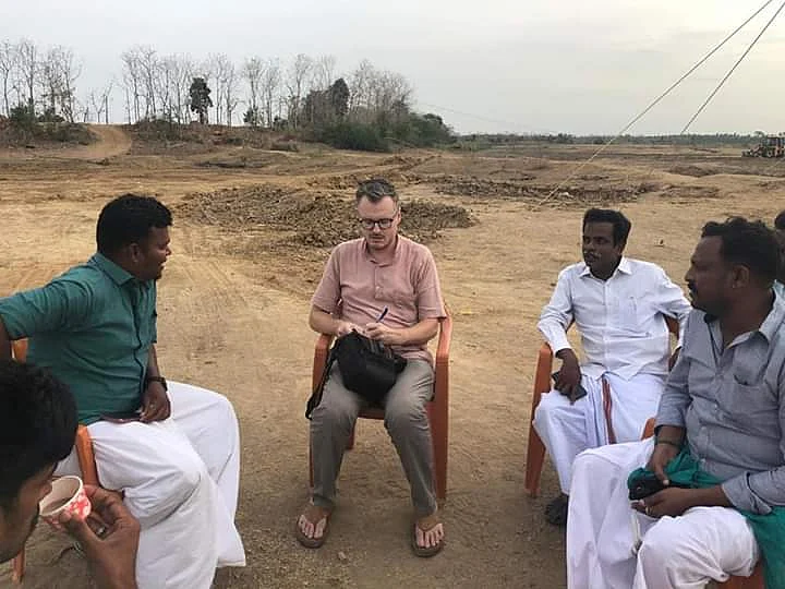 Francis with village people