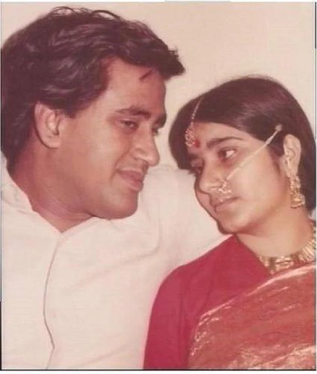 கணவருடன் சுஷ்மா