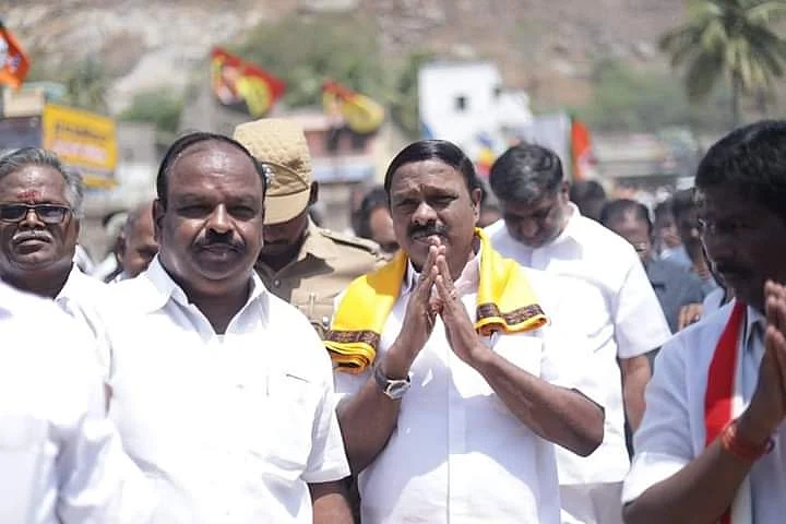 தேர்தல் பணியில் ஏ.சி.சண்முகம்