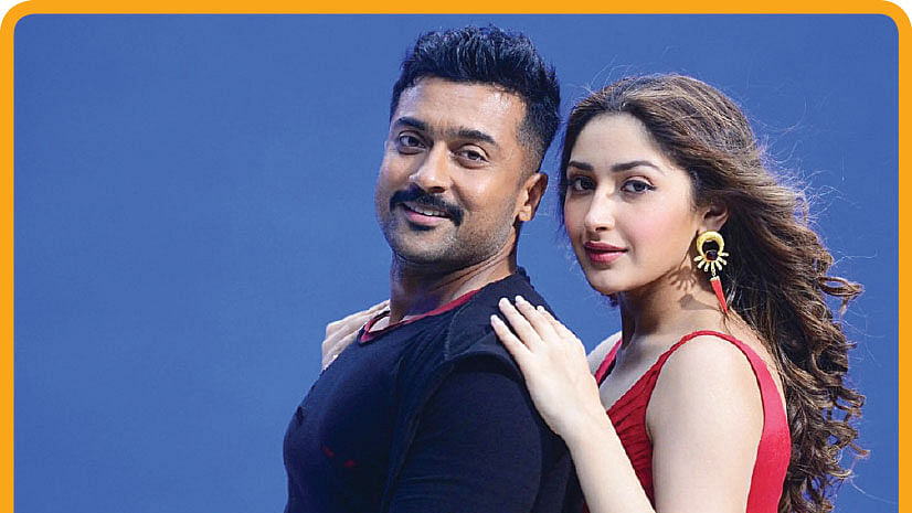 சூர்யா, சாயிஷா