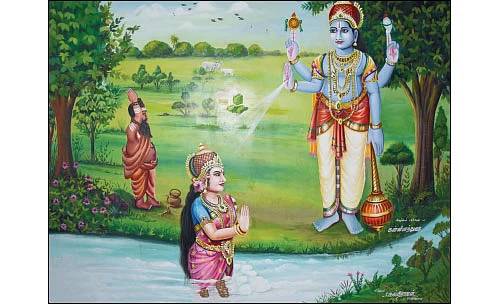 காவிரிக்கு வழிகாட்டிய வரதராஜர்: திருக்கண்களில் சூரிய - சந்திரர்!