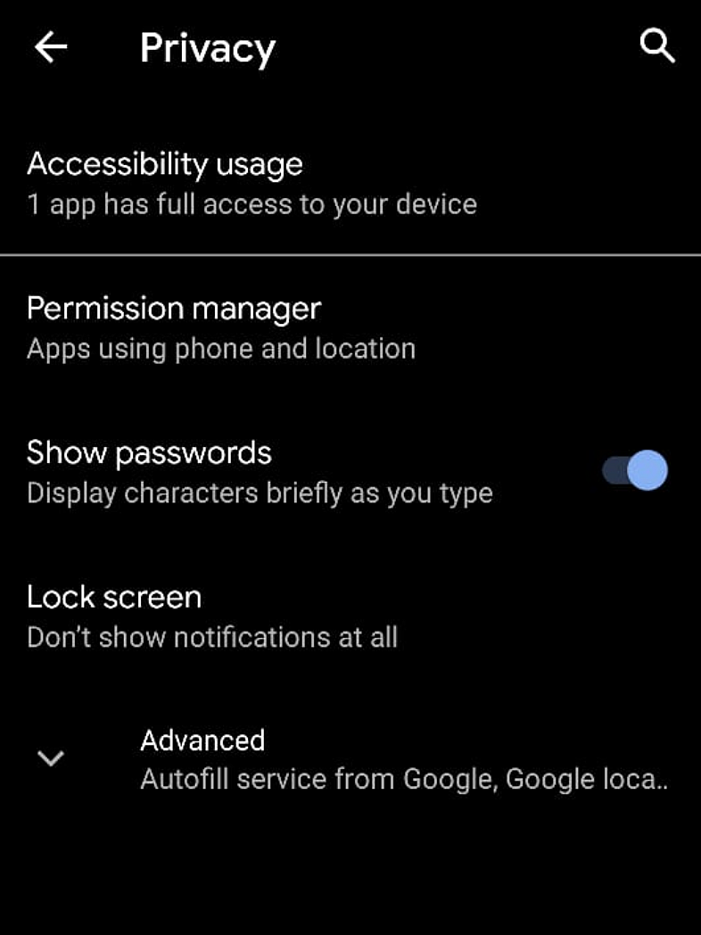 Privacy Controls