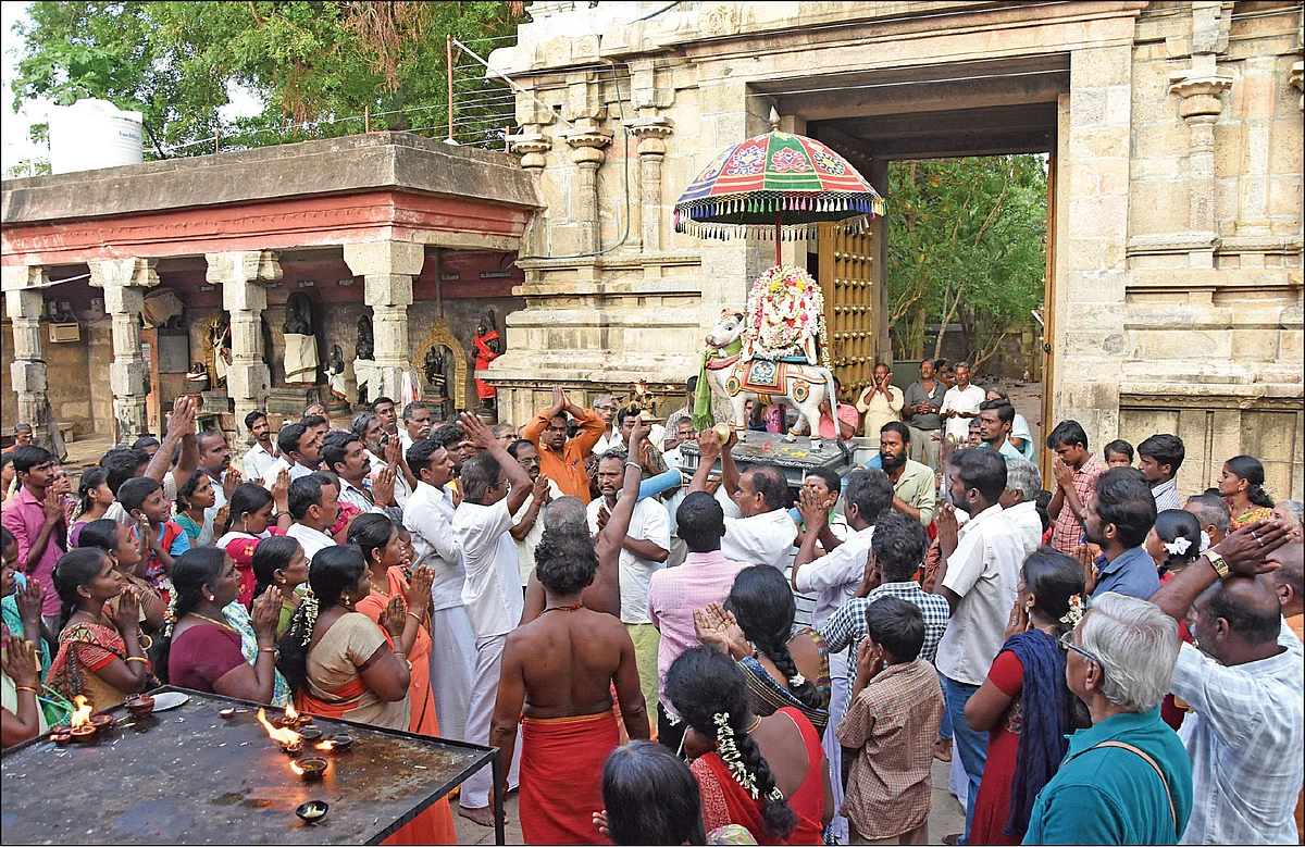 தசபுஜ ரிஷப தாண்டவமூர்த்தி! - பிரதோஷ நாளில் மட்டுமே தரிசனம்...