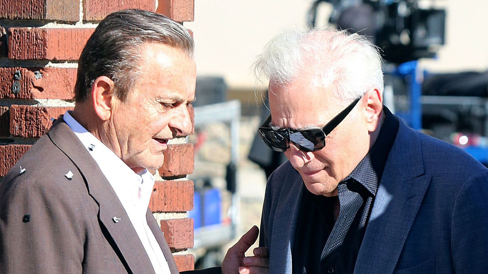 Martin Scorsese during the making of The Irishman