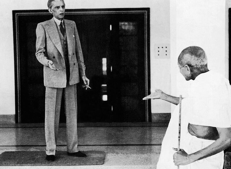 Gandhi with Jinnah