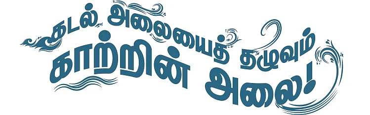 கடல் அலையைத் தழுவும் காற்றின் அலை!