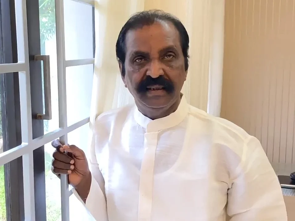 `தமிழ்த்தாய் மன்னிப்பாள், சட்டம்..?!’ - `தமிழ்த்தாய் வாழ்த்து’ விவகாரத்தில் கவிஞர் வைரமுத்து
