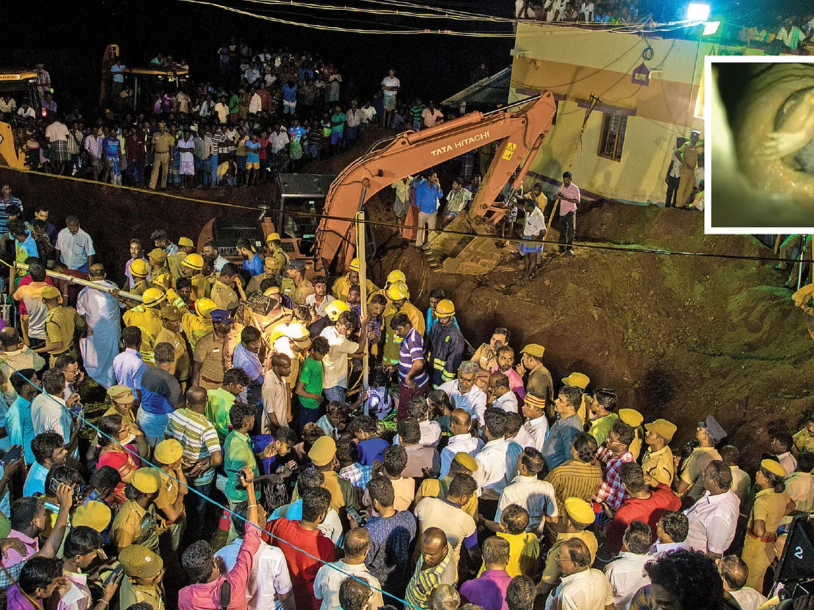 குழிக்குள் விழுந்த குழந்தையை மீட்க கருவிகளே இல்லையா?