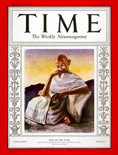 Gandhi in TIME magazine