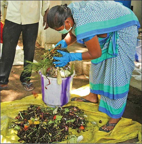92 வீடுகள், தினமும் 60 கிலோ... காய்கறிக் கழிவு மேலாண்மையில் அசத்தும் குடும்பப் பெண்கள்!
