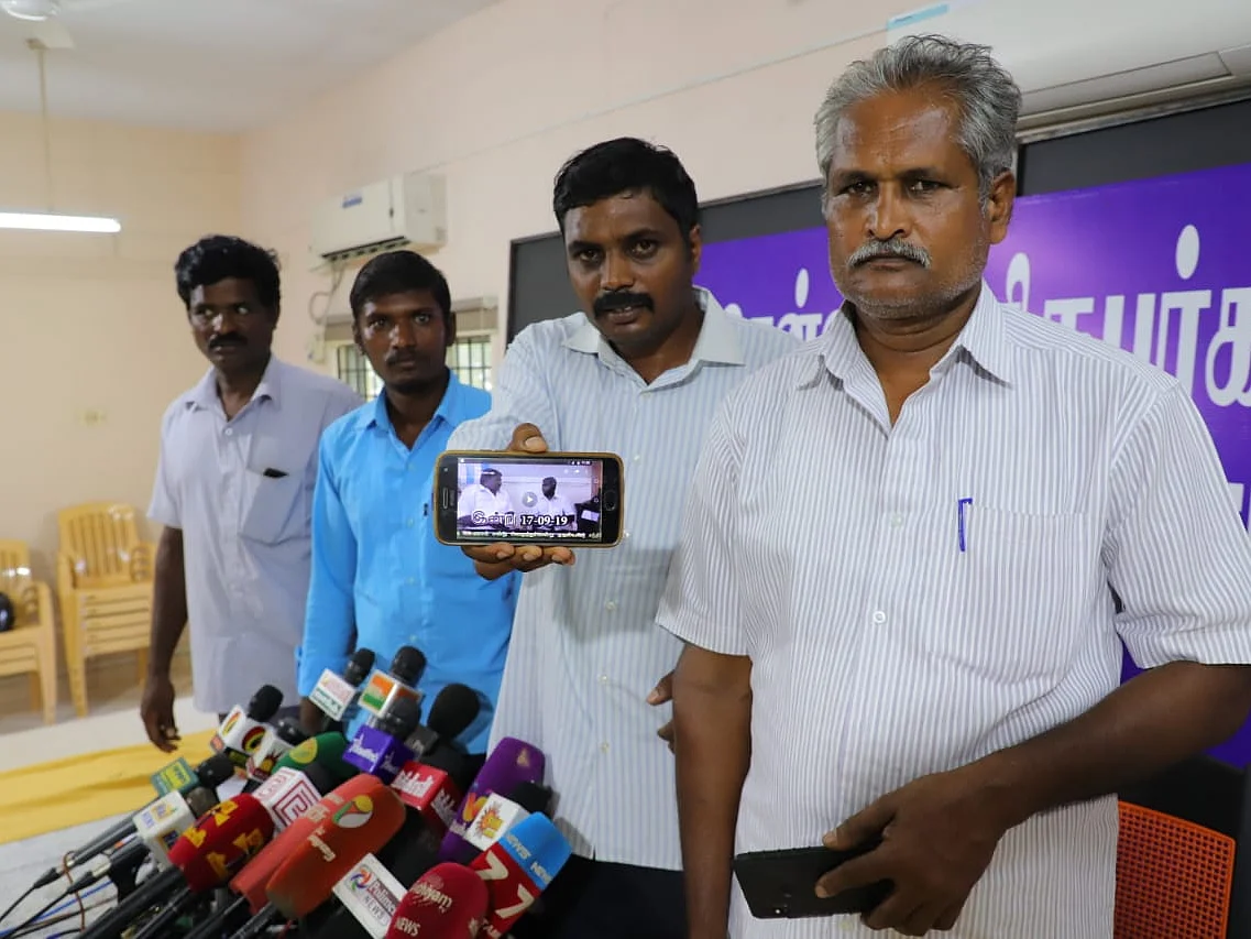 ``சொல்லிக் கொடுத்து பேசச் சொன்னார்கள்!'' - எட்டு வழிச்சாலைக்காக நிலம் கொடுத்த விவசாயி தகவல்