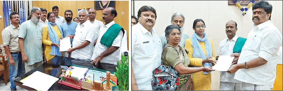 ஆர்செப்-க்கு எதிராக அமைச்சர்களிடம் மனு அளித்தபோது