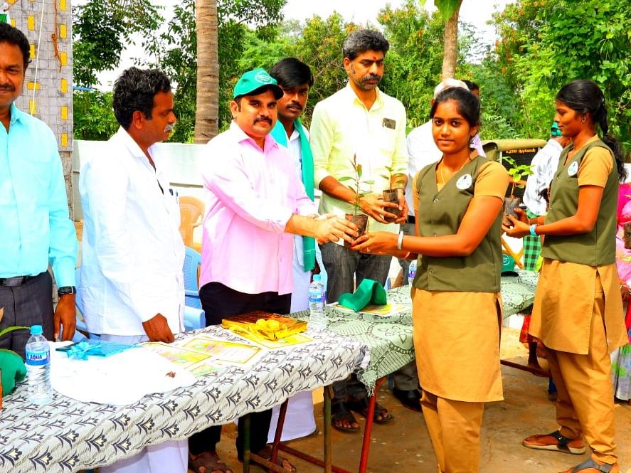 `2 ஏக்கரில் 1,000 மரங்கள்!' - மியாவாக்கி முறையில் அசத்தும் மேலூர் விவசாயிகள்