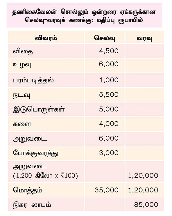 ஒன்றரை ஏக்கர் ரூ. 85,000... மதிப்புக்கூட்டலில் மகத்தான லாபம்!