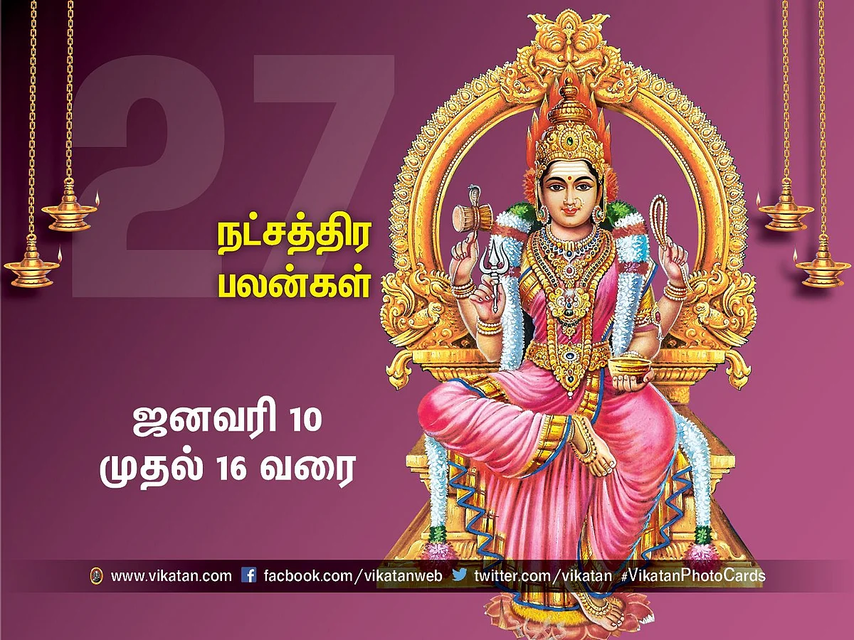 நட்சத்திரப் பலன்கள் ஜனவரி 10 முதல் 16 வரை #VikatanPhotoCards