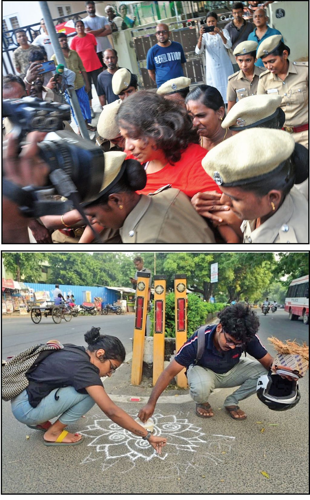 “கோலமிடுவது கலாசார உரிமை... கமிஷனரே அவதூறு பரப்பலாமா?”