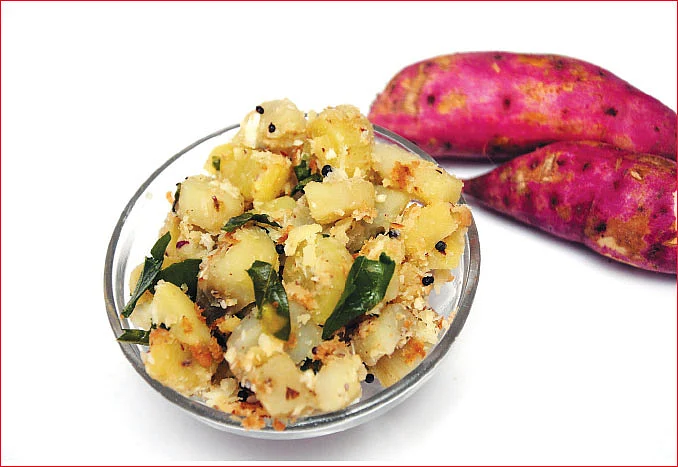 சர்க்கரைவள்ளிக்கிழங்குப் பொரியல்