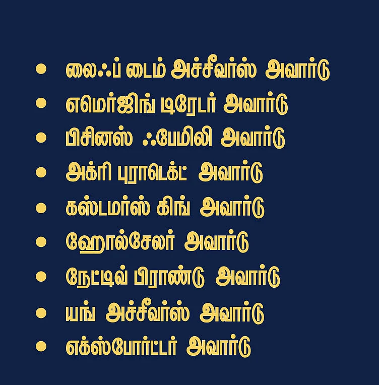 வணிகர்களைப் பெருமைப்படுத்தும் டிரேட் சாம்பியன் அவார்ட்ஸ்!