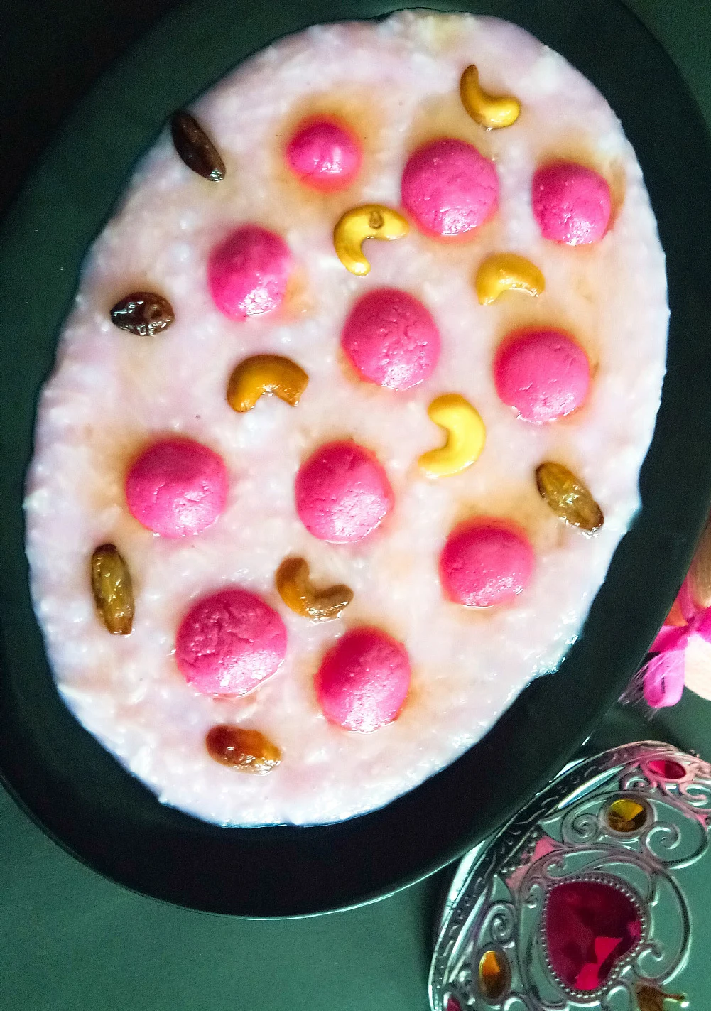 ரோஸ்மில்க் ரசகுல்லா பாயசம்
